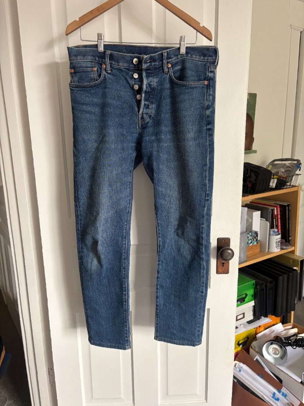 Buck Mason Slim Straight jean -- 33 x 29